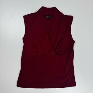 Vintage 90s Y2K JKLA California Wrap Draped Neck Top USA Made Sz L Grunge Goth